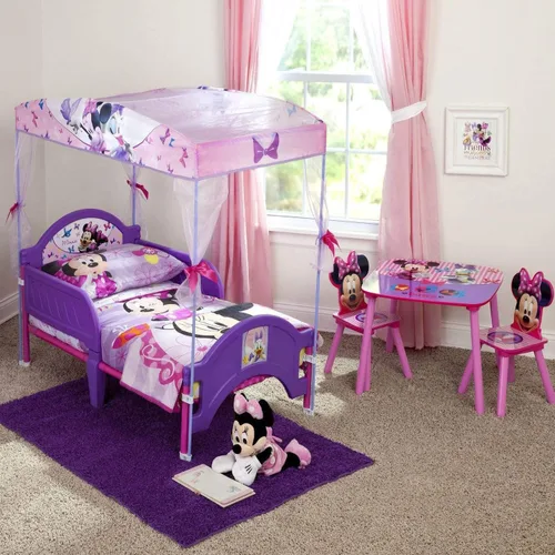 Miniatura 4 de Delta Children - Juego de mesa y sillas para niños con diseño de Disney Minnie Mouse, set de 3 piezas (incluye 2 sillas) - Ideal para hacer