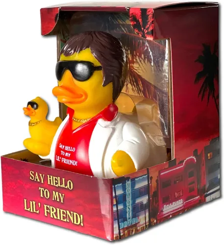 Miniatura 3 de CelebriDucks Say Hello to My Lil' Friend - Patos de goma de baño coleccionables, flotantes; regalo para niños y adultos de todas las edades