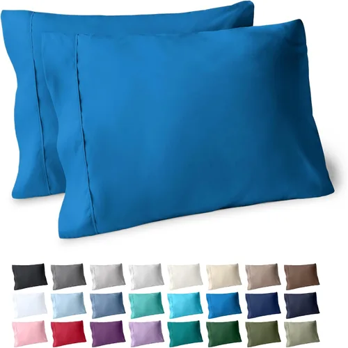 Miniatura 61 de Bare Home Juego de 2 fundas de almohada de microfibra de tamaño estándar, fundas de almohada refrescantes, doble cepillado, fácil cuidado, cierre