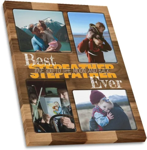 Miniatura 28 de SHIYEL - Impresiones personalizadas en lienzo con foto, regalos de cumpleaños personalizables para tía de sobrina o sobrino, crea un lienzo de pared