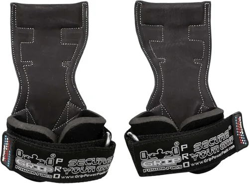 Miniatura 3 de Lifting Grips PRO Guantes de Peso de Servicio Pesado Correas de Barra de Gimnásticos Alternativa a Ganchos de Potencia Peso Muerto Muñequera Cuero