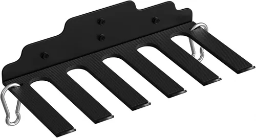 Miniatura 9 de XZHXFX Soporte de Barra de Pared, Soporte de Pared para Barra Individual, Estante de Pared para Barra de Gimnasio en Garaje, Estante de Pared Negro