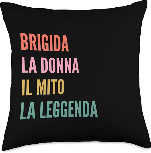 Miniatura 4 de Disegni Di Nomi Italiani Divertenti Per Brigida Divertido diseño italiano de primer nombre, Brigida, 16 x 16 pulgadas, multicolor