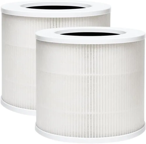Nispira GXZ-AP01 - Filtro de repuesto para purificador de aire portátil Proton Pure 3 en 1, carbón activado HEPA verdadero que elimina el humo, 2