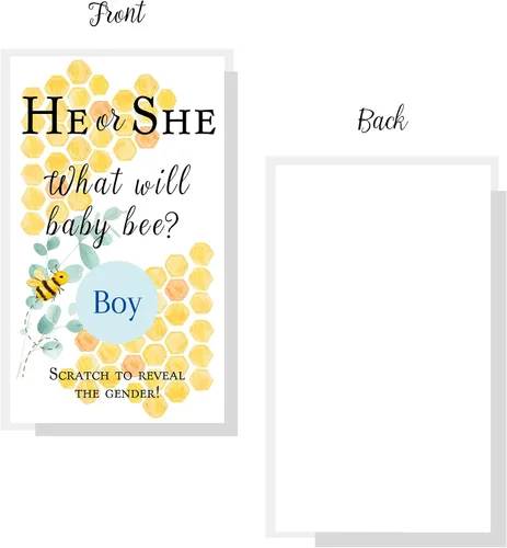 Miniatura 4 de Boutique Marketing LLC It's A Boy Gender Reveal Tarjetas para raspar Fiesta de revelación de género Juegos de revelación de género con temática