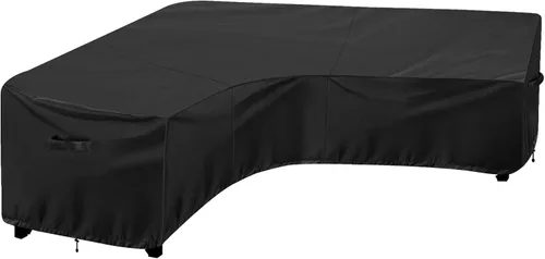 Miniatura 11 de OutdoorLines Funda seccional curvada impermeable para exteriores, resistente a los rayos UV, resistente al viento, para terraza, césped y patio