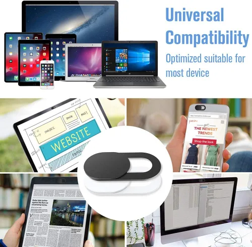 Miniatura 4 de Funda para cámara web, [paquete de 6] Funda ultrafina para cámara web para laptop, compatible con cámara para MacBook, laptop, PC, computadora