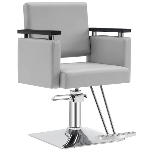 Miniatura 9 de BarberPub Silla de peluquero hidráulica clásica Silla de salón de belleza Spa Styling Equipo de salón 8803 (negro)