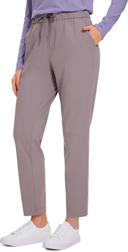 CRZ YOGA - Pantalones deportivos de golf elásticos en 4 direcciones para mujer, pantalones de trabajo de vestir de 78, con bolsillos, para deportes,