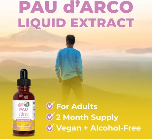 Miniatura 6 de PAU D Arco Gotas PAU D Arco para apoyo inmunológico Suplemento líquido para la salud intestinal Apoyo inmunológico Suplementos para la salud