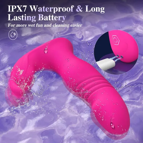 Miniatura 6 de Vibrador Usable para Mujeres Juguetes Sexuales - Vibrador Usable de Control Remoto por Aplicación 3EN1, Juguetes para Adultos con 9 Vibradores Bunny
