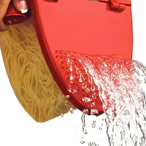 Miniatura 4 de MOCHEE Barco de pasta para microondas con colador para pasta, arroz, verduras, pollo