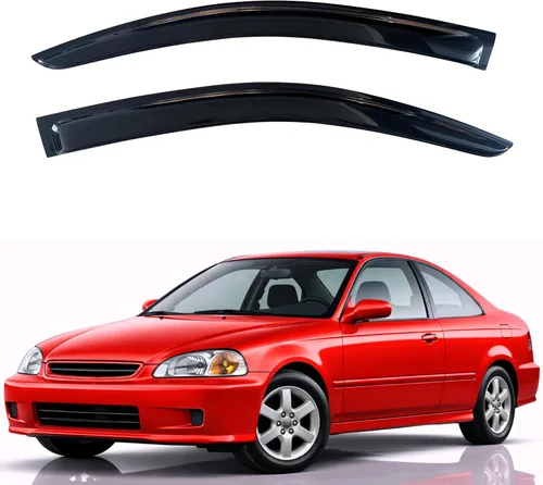 Miniatura 102 de KPY Visor de ventana compatible con Hyundai Tucson 2021-2025, 4 piezas de deflector de ventilación para ventana lateral, estilo Mugen, protector