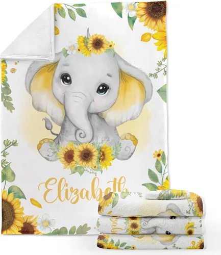 Miniatura 26 de ZouZou Mantas de bebé personalizadas con nombre, mantas de bebé personalizadas para niñas, manta de bebé de oso, el mejor regalo para bebé, recién