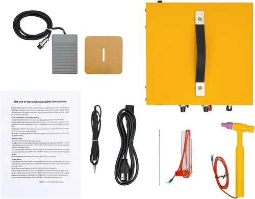 Miniatura 9 de Soldador por puntos, máquina de soldadura por puntos de argón de pulso 80A con interruptor de pie, herramienta de soldadura por puntos de joyería