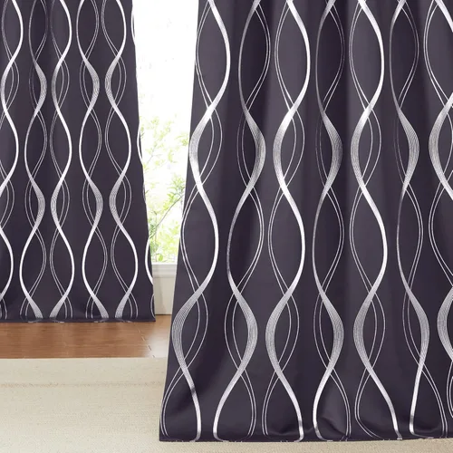 Miniatura 138 de NICETOWN Paneles de Cortinas Opacas para Dormitorio - Tratamiento de Ventanas con Aislamiento Térmico, Ojales Sólidos, Cortinas Opacas con Diseño