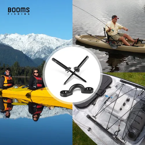 Miniatura 3 de Booms Fishing MA1 Kayak Pad Eye Tri-Grip Kit de remaches, negro