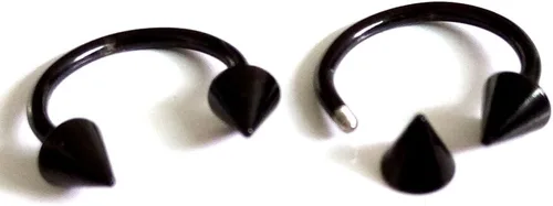 Miniatura 3 de Par de aretes con bisagras Arrow Huggie unisex para hombre y mujer