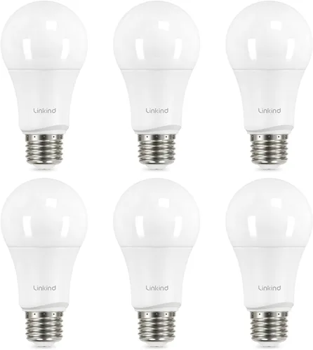 Miniatura 11 de Linkind - Bombillas LED A19 atenuables, equivalente a 40 W, base E26, luz blanca suave de 2,700 Kelvin, 5.7 W, 460 lúmenes, CRI80+, 120 V