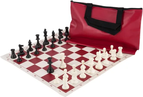 Miniatura 2 de US Chess Federation Combinación de juego de ajedrez superior - Plástico sólido