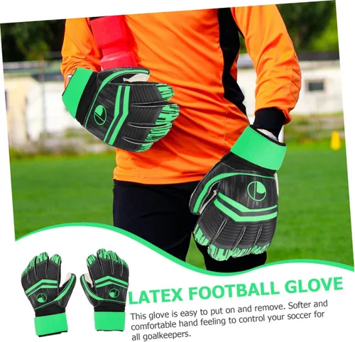 Miniatura 4 de GALPADA 1 par de guantes creativos de fútbol para mayor agarre y comodidad para jóvenes y adultos
