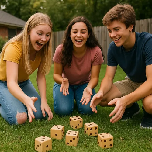 Miniatura 8 de Bolaball Paquete de diversión extrema que incluye 45 bloques gigantes, 28 dominó gigantes y 6 dados gigantes, juegos gigantes al aire libre