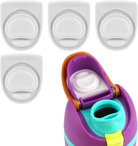 Miniatura 12 de 4 tapones de repuesto compatibles con Owala FreeSip de 24 onzas, 32 onzas, junta superior de tapa de botella de agua para Owala de 16/19/24/32/40