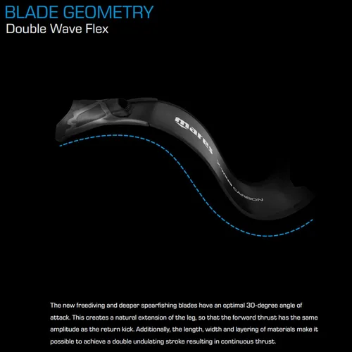 Miniatura 6 de Mares X-Wing Freediving Fins Tapered-Blade V-Tip Soft Swimming Fins for Freediving & Spearfishing
