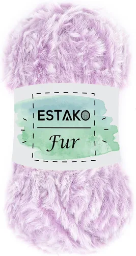 Miniatura 36 de Estako Piel 100% poliéster, suave, súper grueso, esponjoso, pelo sintético, hilo de tejer y ganchillo, 3.52 oz (100gr) 71 yardas (213.3 ft)
