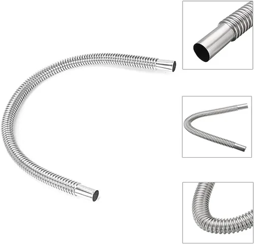 Miniatura 2 de 1" de diámetro interior, 23.6" de longitud, tubo de escape de acero inoxidable para calentador de aire de estacionamiento, tanque de combustible