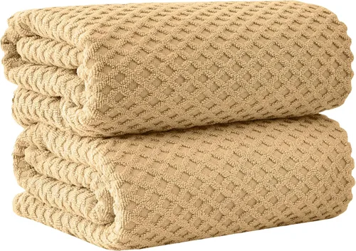 Miniatura 84 de Great Bay Home - Toallas de mano 100% algodón blanco, 6 toallas de baño suaves para manos, altamente absorbentes y de secado rápido, colección