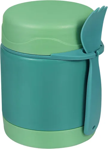 Miniatura 15 de Termo de sopa de 10 onzas para comida caliente para niños, tarro de comida aislado, contenedor térmico de almuerzo de comida caliente, caja de Negro