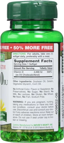 Miniatura 3 de Nature's Bounty, D 2000 Iu Softgels, 150