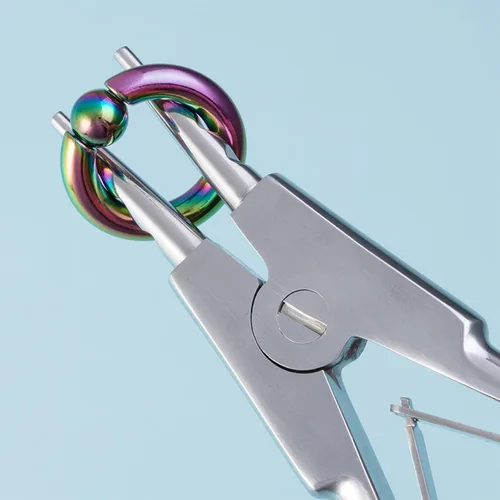 Miniatura 4 de DJCIW Alicates de gran resistencia para abrir anillos de calibre grande, herramienta versátil para perforación de joyas, cuentas cautivas, segmento