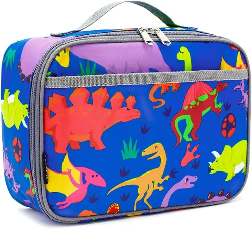 Miniatura 10 de FlowFly Lonchera para niños, bolsa suave aislada, mini hielera para el regreso a clases, kit de bolsa térmica para comidas, para niñas, niños, fútbol