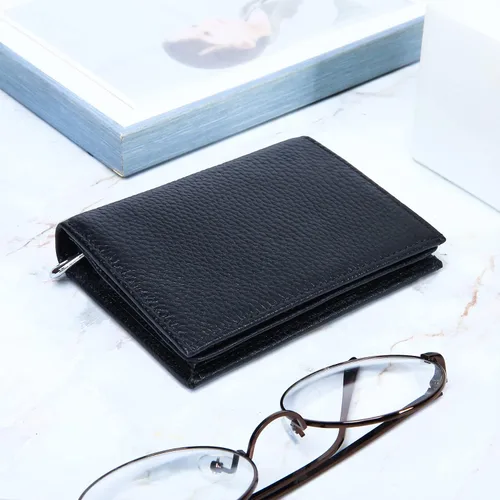 Miniatura 6 de Fependu Cartera pequeña para mujer, con bloqueo RFID, de piel auténtica, compacta, plegable, con bolsillo, con cremallera, mini monedero