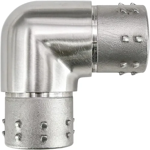 Miniatura 21 de Conector de barandilla de acero inoxidable 316, conector de codo de carpintero empotrado con forma de esquina de 3 vías para tubería de calibre 16
