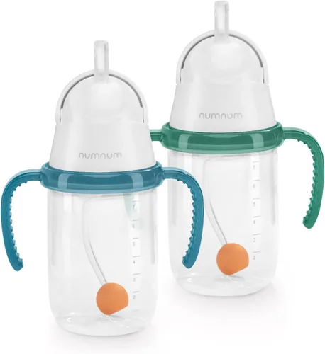 Miniatura 9 de Taza de Pajita NumNum para Bebé, Taza de Pajita con Peso, Tazas Sippy a Prueba de Derrames con Pajita para 6-12 Meses, Tazas para Beber para Niños