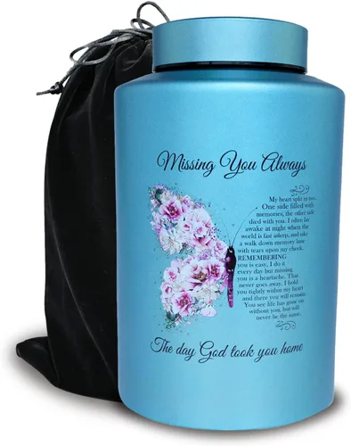 Miniatura 17 de Urnas de cremación pequeñas de hasta 60 libras para parte de cenizas adultas masculinas y femeninas, mini urna decorativa conmemorativa de recuerdo