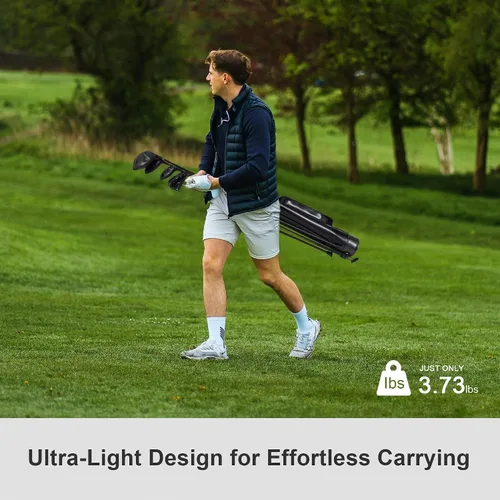 Miniatura 5 de KVV Lightweight Sunday Golf Stand Bag, Colorful Fashion Pitch and Putt Golf Bag
