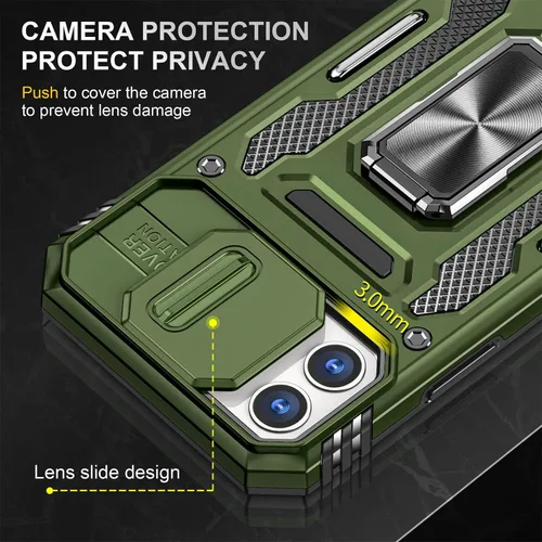 Miniatura 39 de Funda para iPhone 13 Pro con funda para cámara, con soporte de anillo para soporte, con función de montaje magnético para automóvil, para iPhone 13