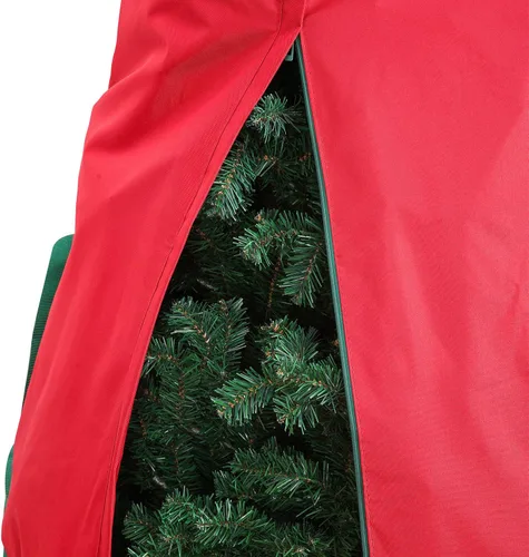 Miniatura 2 de Sattiyrch Bolsa de almacenamiento vertical para árbol de Navidad, se adapta a árboles artificiales de hasta 7.5 pies de altura, contenedor