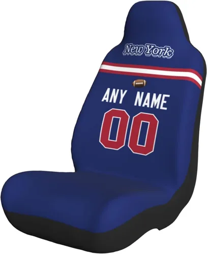 Miniatura 33 de Fundas de asiento de coche de fútbol personalizadas, accesorios personalizados para automóvil, regalos de Arizona con nombre y número, funda