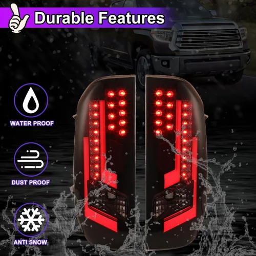 Miniatura 3 de Nixon Offroad Luces traseras para Toyota Tundra 2014 2015 2016 2017 2018 2019 2020 2021 luces traseras LED de repuesto para luces traseras