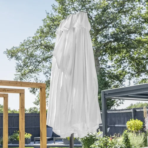 Miniatura 3 de Harrier Parasoles de doble cara de 15 pies – Toldo para patio trasero con cubierta de parasol opcional y pesas base de sombrilla Parasol blanco