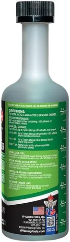 Miniatura 2 de VP Racing 2815 - Ajuste universal para automóvil, camión, motocicleta, cortacésped - Estabilizador de combustible con armadura de etanol