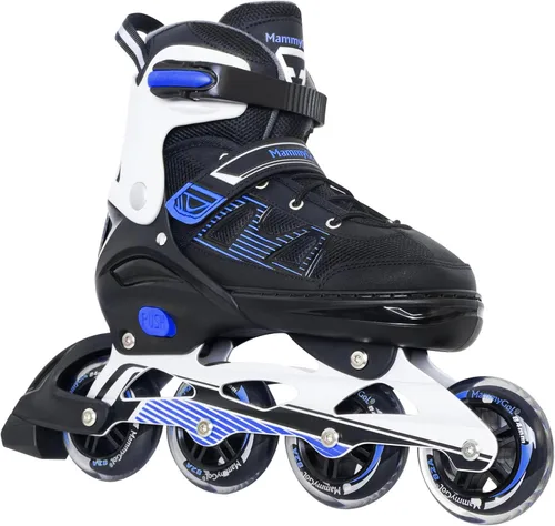 Miniatura 8 de MammyGol Patines en línea para adultos para hombres y mujeres, rodillos con cuchillas con rodamientos de acero al carbono, freno TPR, malla 3D