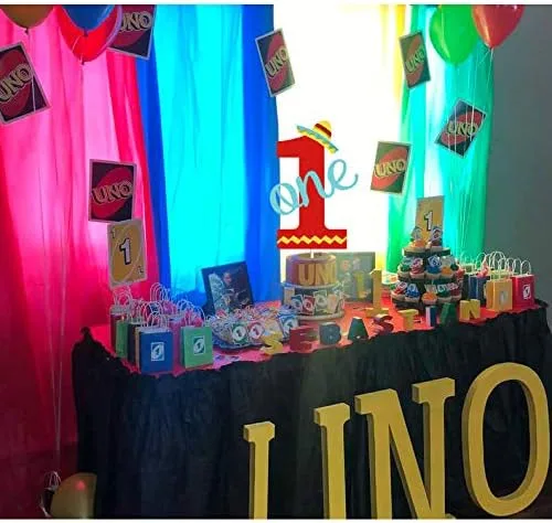 Miniatura 2 de Fiesta Uno One Cake Topper Taco Mini Sombrero Sombrero 1er Cumpleaños Decoración de Pastel para Fiesta Mexicana Niños Niñas Un Año de Edad Fiesta