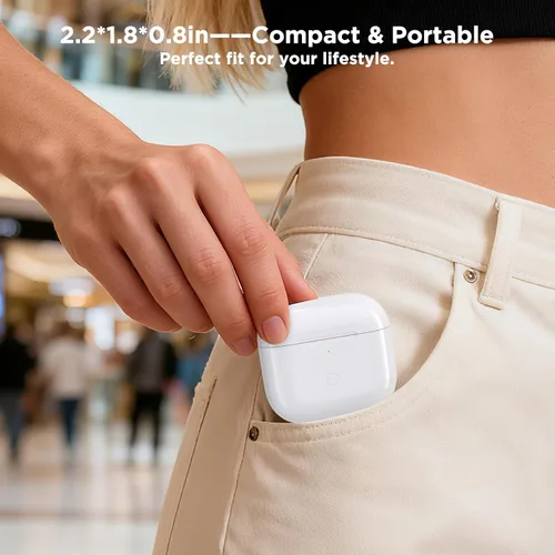 Miniatura 7 de Funda de carga inalámbrica para Airpods de 4ª generación, cargador de repuesto con emparejamiento rápido, puerto de carga tipo C compatible