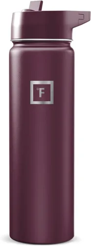 Miniatura 96 de IRON °FLASK Frasco de hidratación para acampar y senderismo con pajilla, botella de agua deportiva de acero inoxidable con aislamiento de boca